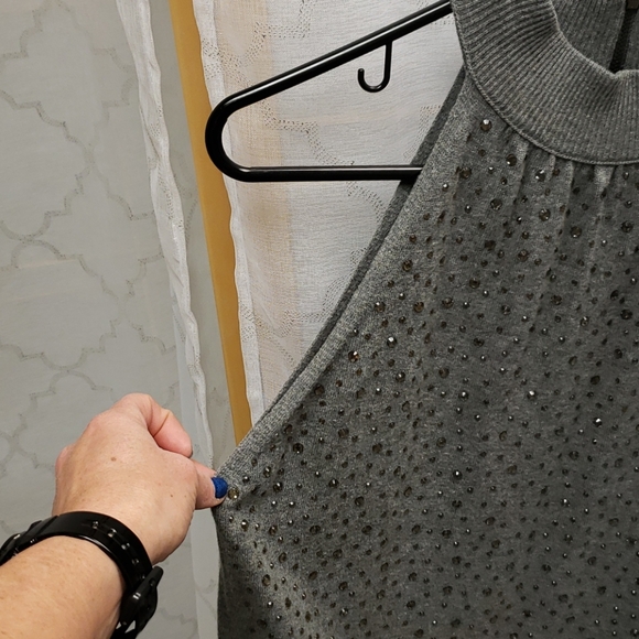 Kenneth Cole high neck Sweater Blouse - Medium - Picture 3 of 10